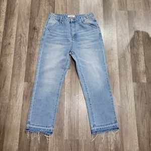 Great Smoky Distressed Mom Jeans